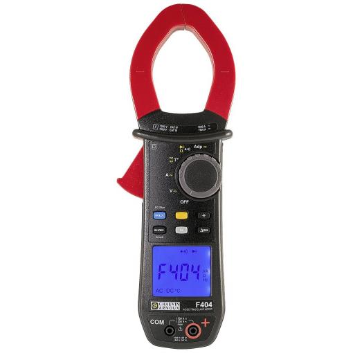 Chauvin Arnoux F404 digitální proudové kleště, ochrana proti stříkající vodě (IP54), CAT III 1500 V, CAT IV 1000 V, Displej (counts): 10000