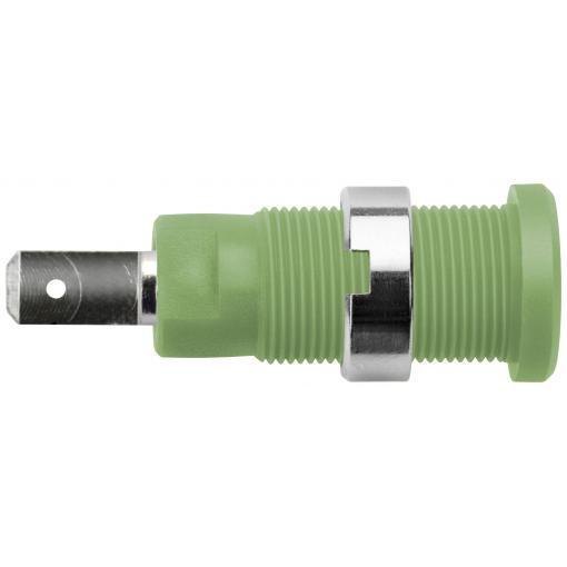 Schützinger bezpečnostní vestavná zásuvka 4 mm zelená 1 ks