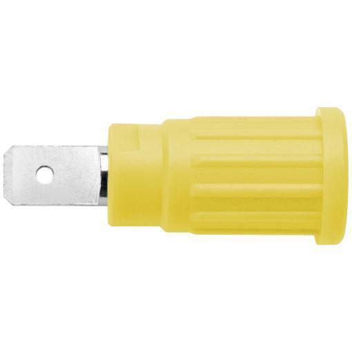Schützinger bezpečnostní lisovaná zásuvka 4 mm zelenožlutá 1 ks