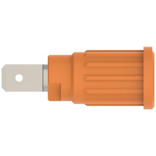 Schützinger bezpečnostní lisovaná zásuvka 4 mm oranžová 1 ks