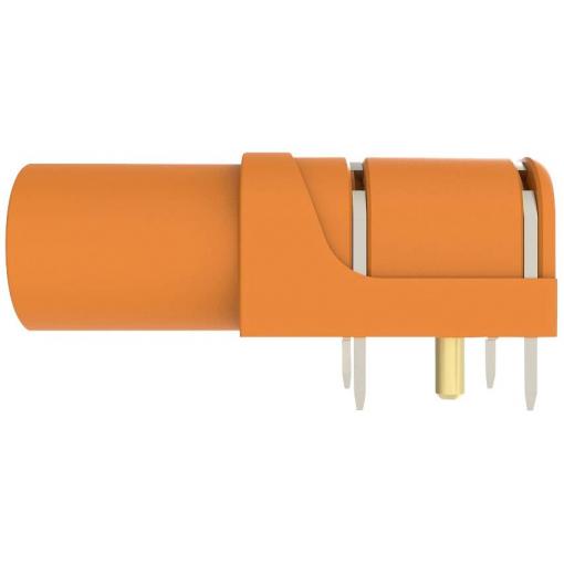 Schützinger úhlová bezpečnostní zásuvka 4 mm oranžová 1 ks