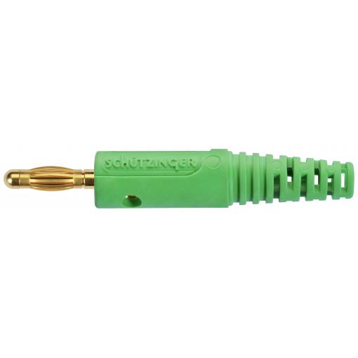 Schützinger banánek zástrčka Ø pin: 4 mm zelená 1 ks