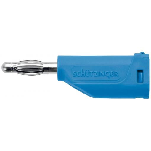 Schützinger banánek zástrčka Ø pin: 4 mm modrá 1 ks