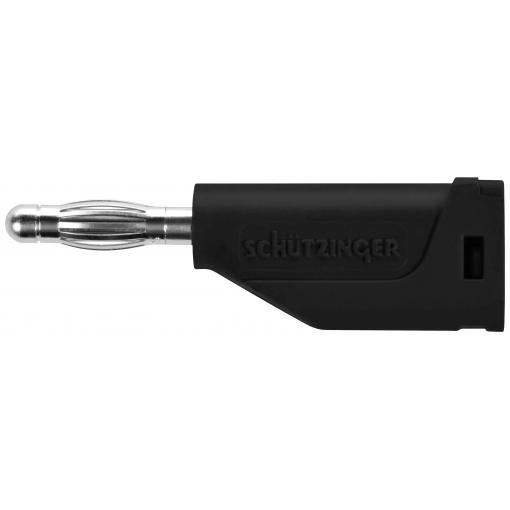 Schützinger banánek zástrčka Ø pin: 4 mm černá 1 ks