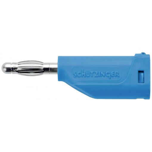 Schützinger banánek zástrčka Ø pin: 4 mm modrá 1 ks