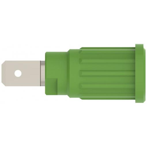 Schützinger bezpečnostní lisovaná zásuvka 4 mm zelená 1 ks