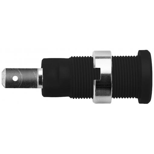 Schützinger bezpečnostní vestavná zásuvka 4 mm černá 1 ks
