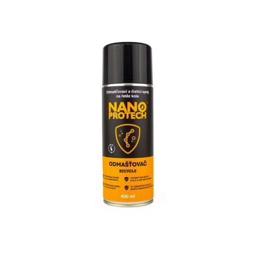 Odmašťovací a čisticí sprej na řetěz kola NANOPROTECH Bicycle 400ml