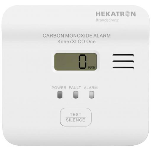 Hekatron KonexXt CO One, 31-6300003-01-01 detektor oxidu uhelnatého vč. baterie s životností 10 let na baterii, detekce oxidu uhelnatého (CO)