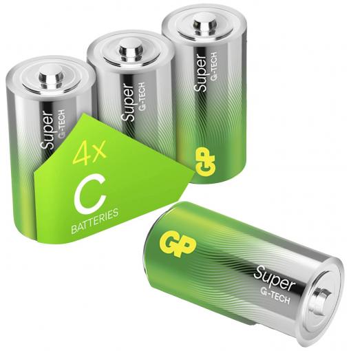 GP Super baterie malé mono C alkalicko-manganová 1.5 V 4 ks