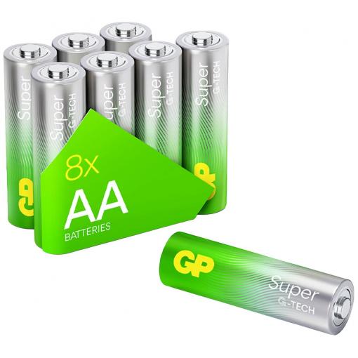 GP Super tužková baterie AA alkalicko-manganová 1.5 V 8 ks