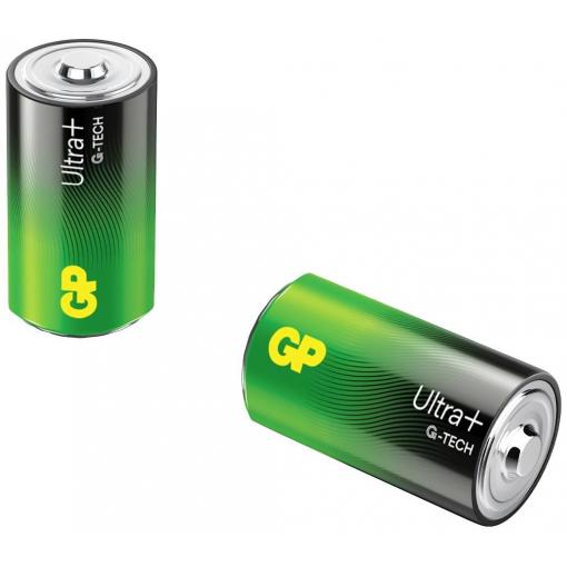 GP Ultra Plus baterie velké mono D alkalicko-manganová 1.5 V 2 ks