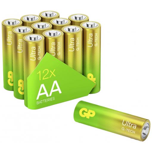 GP Ultra tužková baterie AA alkalicko-manganová, 1.5 V, 12 ks