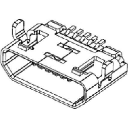Molex MOL Micro Solutions 1051640001 USB konektor microUSB B, 1 ks