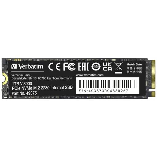 Verbatim Vi3000 1 TB interní SSD disk NVMe/PCIe M.2 PCIe NVMe 3.0 x4 Retail 49375