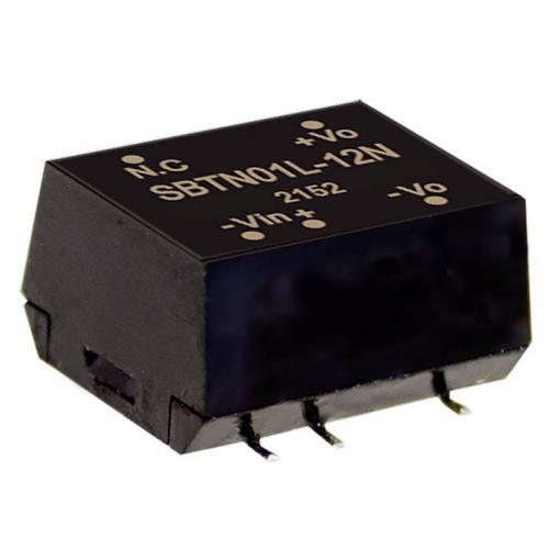 MEAN WELL SBTN01L-12N DC/DC měnič napětí, SMD 84 mA 1 W Počet výstupů: 1 x Obsah 1 ks