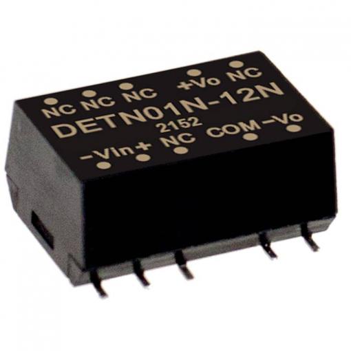 MEAN WELL DETN01M-05N DC/DC měnič napětí, SMD 100 mA 1 W Počet výstupů: 2 x Obsah 1 ks