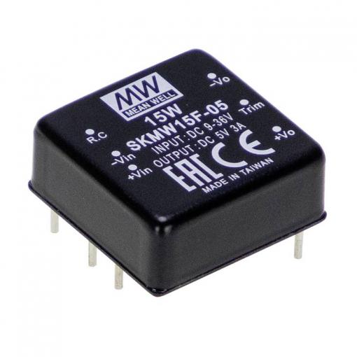 MEAN WELL SKMW15G-03 DC/DC měnič napětí do DPS 3 A 15 W Počet výstupů: 1 x Obsah 1 ks