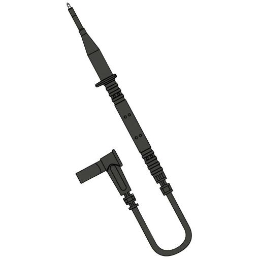 Chauvin Arnoux měřicí kabel 4mm bezpečnostní zástrčka 4mm bezpečnostní zdířka 0.85 m černá 1 sada