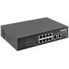 Intellinet 8-Port Gigabit Ethernet PoE+ Switch mit 2 RJ45 Gigabit Uplink-Ports 120W síťový switch 10 / 100 / 1000 MBit/s IEEE802.3af (15,4 W), IEEE802.3at (30