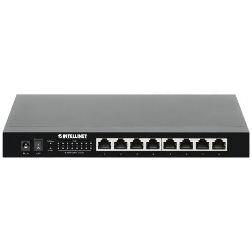 Intellinet 8-Port 2,5G Ethernet PoE+ Switch 8xPSE PoE+ Ports 100 W PoE-Leistungsbudget síťový switch IEEE802.3af (15,4 W), IEEE802.3at (30 W)