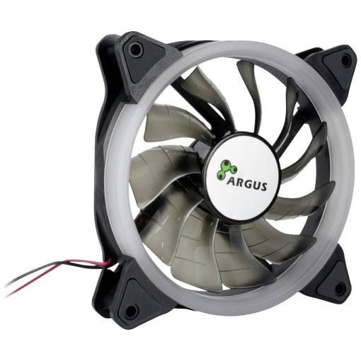Inter-Tech INTER-TECH - Argus RS-051 RGB - Gehäuselüfter - 120 mm chladič procesoru s větrákem černá (š x v x h) 120 x 25 x 120 mm včetně LED osvětlení