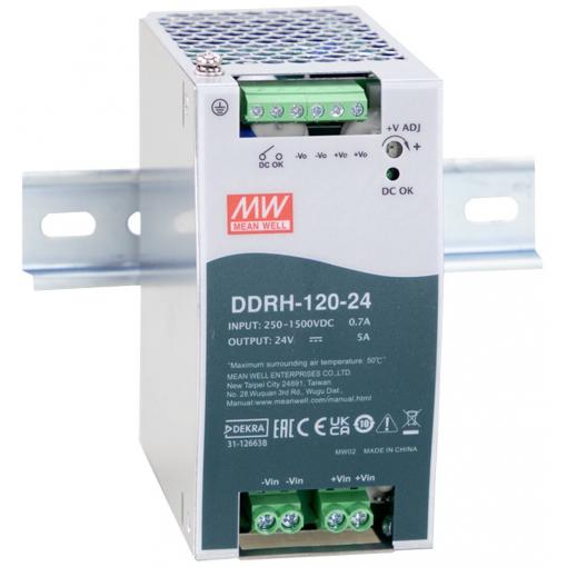 DC/DC CONV 120 W DIN-RAIL 250 -1500V 48 V. MEAN WELL DDRH-120-48 1 ks