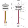 Snímač hladiny FS-IR02B, bezkontaktní reflexní, 5–12 V DC
