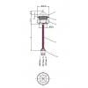 Snímač hladiny FS-IR02B, bezkontaktní reflexní, 5–12 V DC
