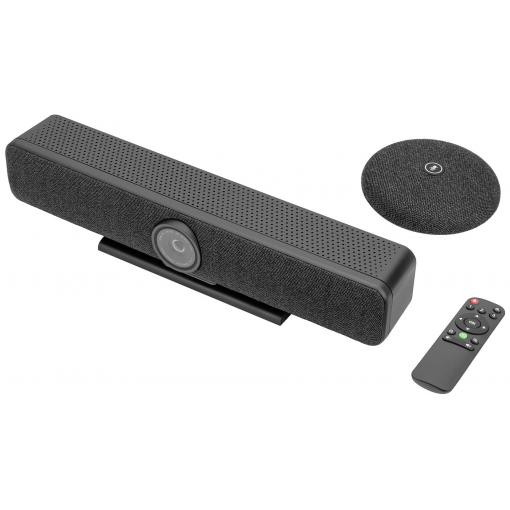 Digitus DS-55580 4K videokonferenční řešení, 3840 x 2160 Pixel, Reproduktory, Mikrofon, Rychlé automatické sledování s pomocí AI, stojánek, Stereofonní