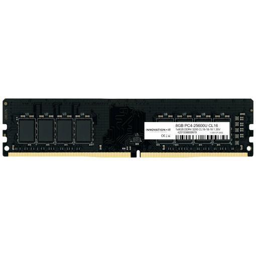 Innovation IT 3200 8GB CL16-18-18 1.35V LD 8-Chip Paměť na ploše DDR4 8 GB 1 x 8 GB 3200 MHz 288pin DIMM Inno8G3200S