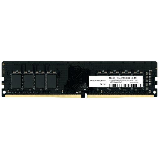 Innovation IT 2666 16GB CL19-19-19 1.20V LD 8-Chip Paměť na ploše DDR4 16 GB 1 x 16 GB 2666 MHz 288pin DIMM Inno16G26662GS