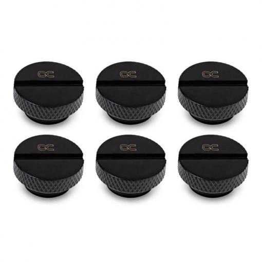 Alphacool Eiszapfen Verschlussschraube G1/4, schwarz tvarovka pro vodní chladič