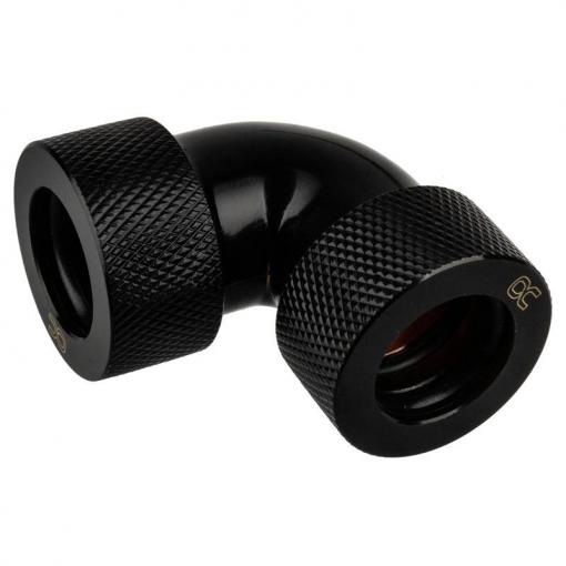 Alphacool HT Adapter 90 Grad 16mm AD auf 16mm AD Hardtube úhlová spojka pro vodní chladič