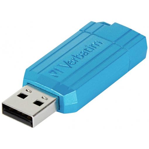 Verbatim USB DRIVE 2.0 PINSTRIPE USB flash disk 64 GB modrá 49961 USB 2.0