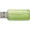 Verbatim USB DRIVE 2.0 PINSTRIPE USB flash disk 64 GB Eukalyptus, zelená 49964 USB 2.0