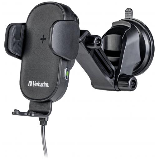 Verbatim bezdrátová indukční nabíječka 15 W FWC-01 Qi Fast Wireless Car Charger 49552 Výstup Magnetické připojení černá