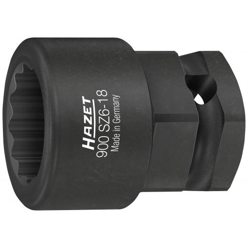 Hazet 900SZ6-18 vnější dvojitý šestihran vložka pro nástrčný klíč 18 mm Čtyřhran, 1/2