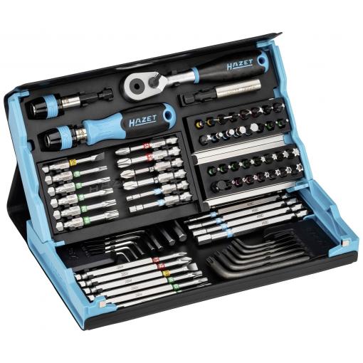 Hazet 2200SC-31 sada bitů, 73dílná, plochý, křížový PH, křížový PZ, inbus, TORX, Torx Tamper Resistant, Šestihran