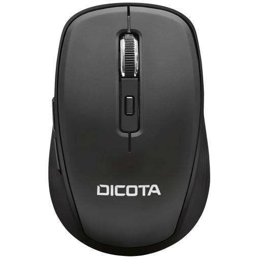 Dicota TRAVEL optická myš, přenos Bluetooth®, 5 tlačítko, 800 dpi, 1200 dpi, 1600 dpi, černá