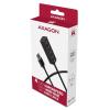 AXAGON HUE-M1AL USB Hub 4 porty USB-A USB 3.2 Gen1 5 GBit/s stříbrná HUE-M1AL