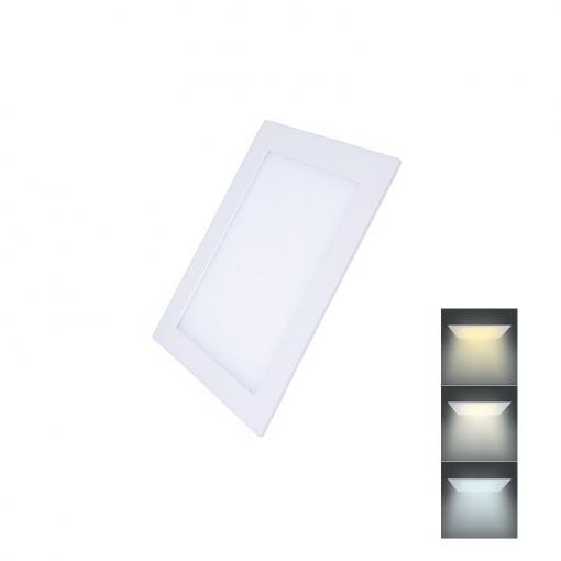 Solight LED mini panel CCT, podhledový, 6W, 450lm, 3000K, 4000K, 6000K, čtvercový - WD147