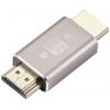 SpeaKa Professional SP-11301996 HDMI adaptér [1x HDMI zástrčka - 1x HDMI zástrčka] šedá UHD 8K @ 60 Hz, UHD 4K @ 120 Hz Konektor otočený o 180°