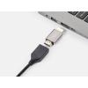 SpeaKa Professional SP-11301996 HDMI adaptér [1x HDMI zástrčka - 1x HDMI zástrčka] šedá UHD 8K @ 60 Hz, UHD 4K @ 120 Hz Konektor otočený o 180°