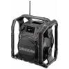 Sangean U-4X A500530 odolné rádio, DAB+, FM, Bluetooth, USB, AUX, NFC, s akumulátorem, vodotěšné, nárazuvzdorné, prachotěsné, NFC, s USB nabíječkou, černá
