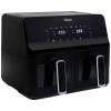Tristar FR-9040 dvojitá fritéza, 8 l, 2700 W, horkovzdušný, funkce časovače, nepřilnavý povlak, teplota varu, černá