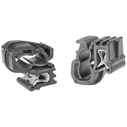 HellermannTyton EC1-3SPDHC6-7-PA66HSUV-BK upevňovací spona zástrčný 151-04010 černá 1 ks