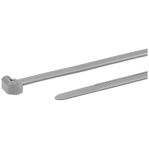 HellermannTyton 118-05078, T50ROS-PA46-GY (500), stahovací pásky, 4.60 mm, 200 mm, šedá, 500 ks