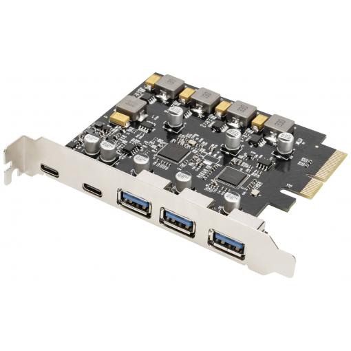 Digitus DS-30222 5 portů karta PCI-Express PCIe