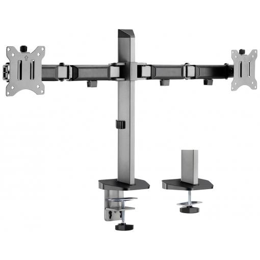 My Wall držák na stůl pro monitor HL50-2L 2 Displej: (s) 43,2 cm (17) - 81,3 cm (32) stříbrná, černá naklápěcí, otočný